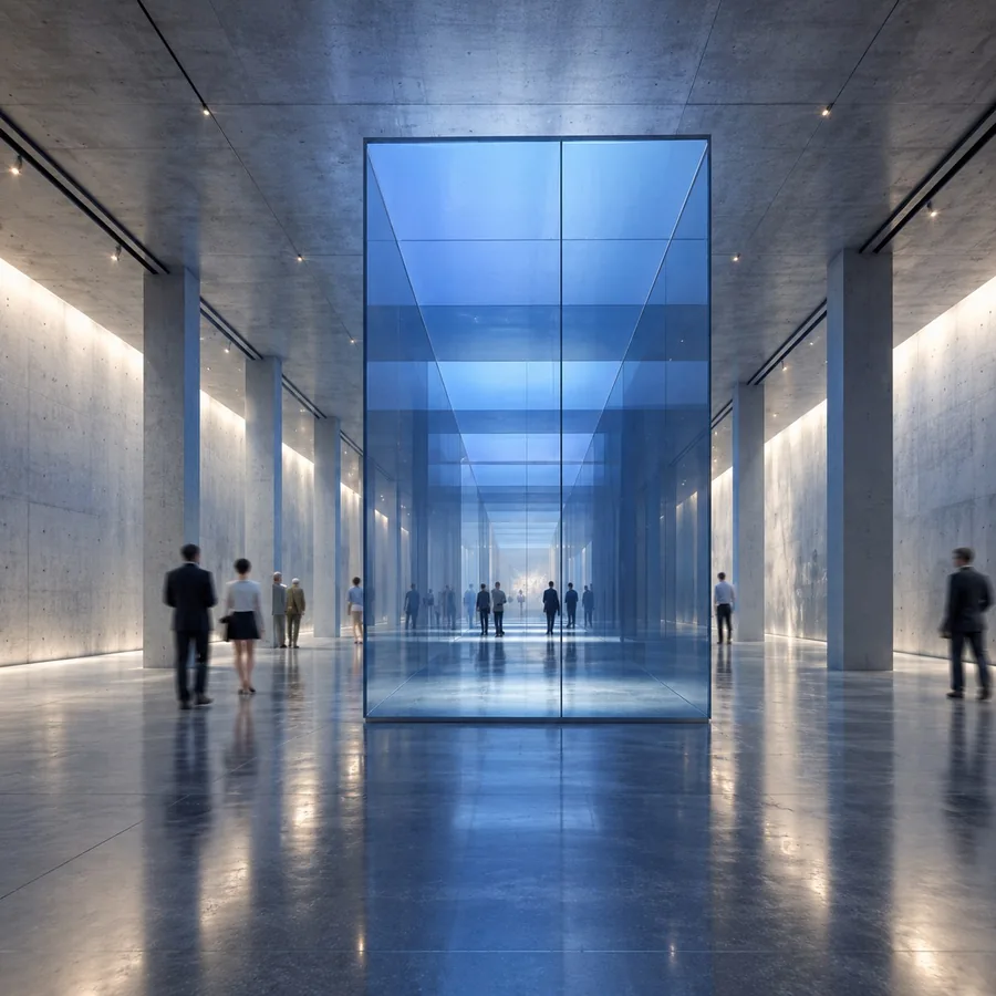 Escala interior y encuentro con la obra. Visualización arquitectónica.